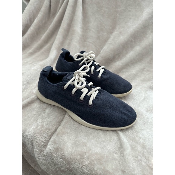 Mens Allbirds Wool Runners Merino Wool Sneakers Navy Blue Size 10 - Picture 3 of 6